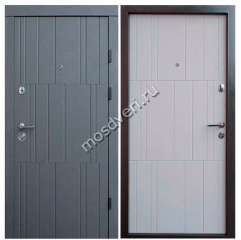 Серая входная дверь в квартиру SVDV-16 - купить от производителя Мосдвери Серая входная дверь в квартиру SVDV-16
