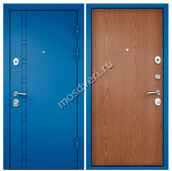Синие входные двери в квартиру SVK-40 - купить от производителя Мосдвери Синие входные двери в квартиру SVK-40