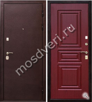 Дверь красная с терморазрывом порошок и МДФ - купить от производителя Мосдвери Дверь красная с терморазрывом порошок и МДФ
